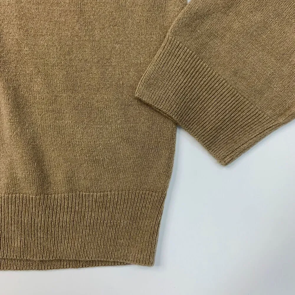 Original‎ Weatherproof Sweater Mens XXL Stone Beige Acrylic Quarter Zip Pullover